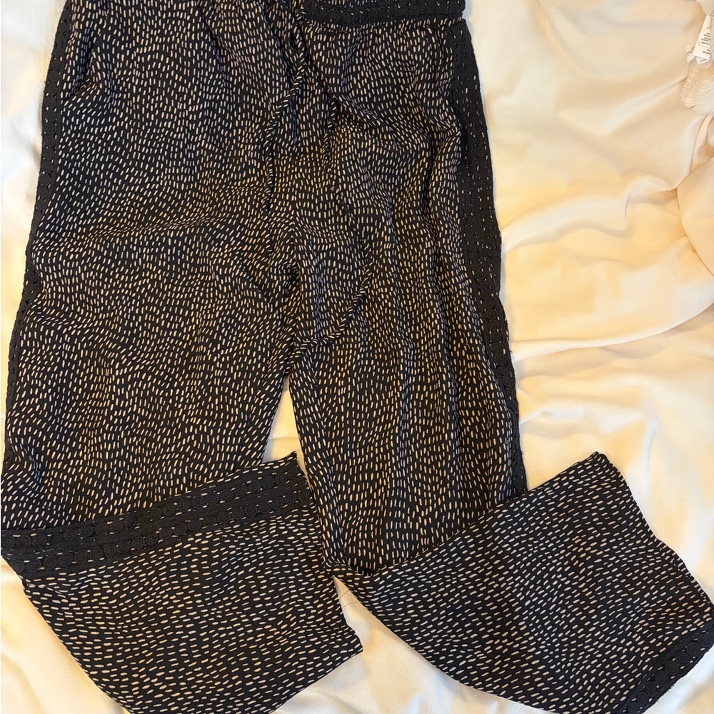 Boutique  Black and tan Patterned Trousers